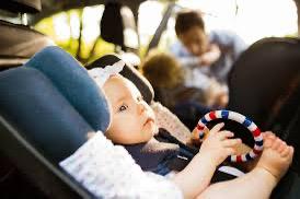 Child restraint correctly installed with top tether secured